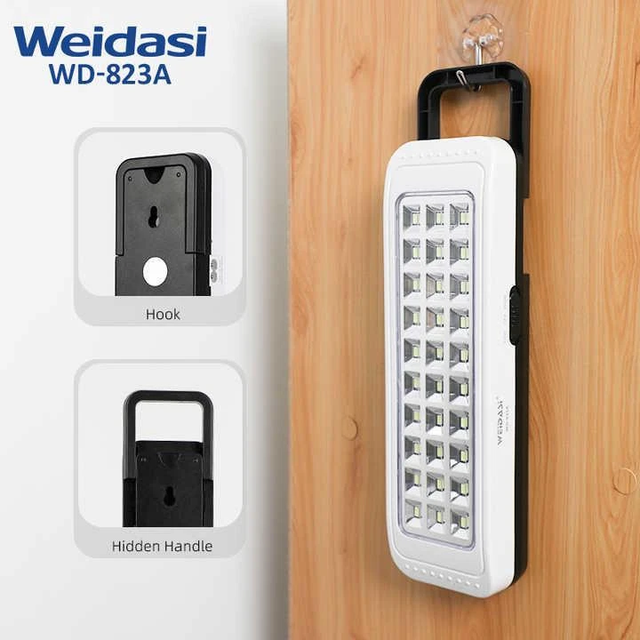 چراغ اضطراری شارژی ویداسی WD-823A – نور قوی، ایدهآل کمپینگ و منزل